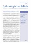 Epidemiologisches Bulletin 23 / 2001